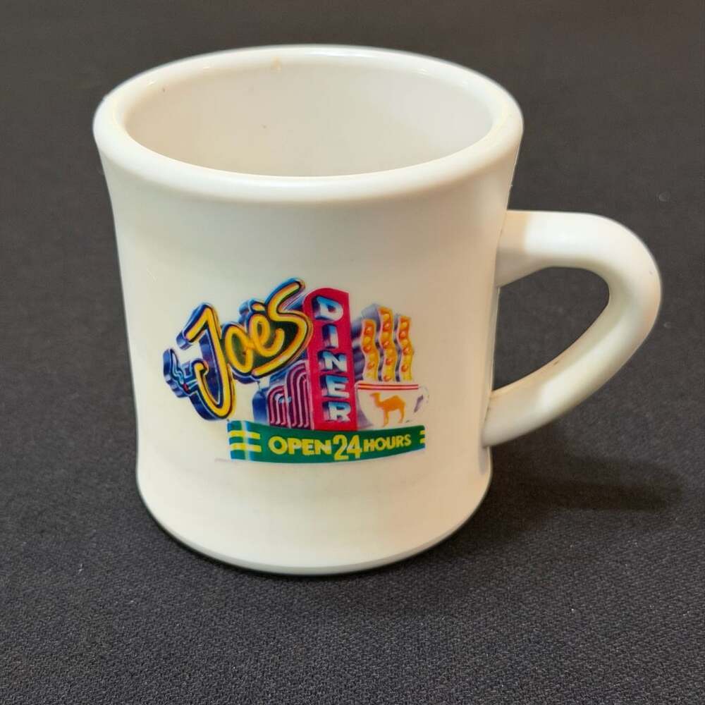 Camel Joe's Diner Open 24 Hours White Coffee Mug Cup